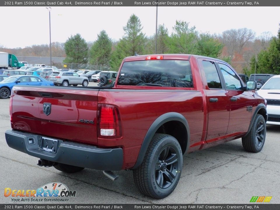 2021 Ram 1500 Classic Quad Cab 4x4 Delmonico Red Pearl / Black Photo #5