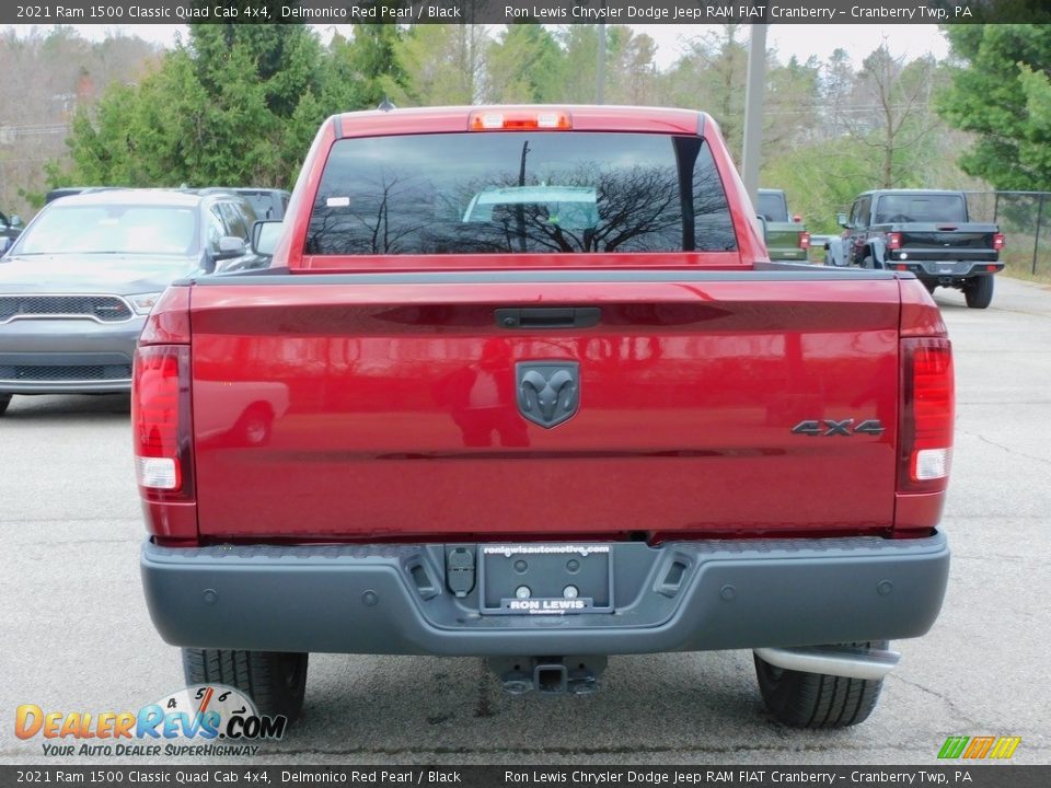 2021 Ram 1500 Classic Quad Cab 4x4 Delmonico Red Pearl / Black Photo #6