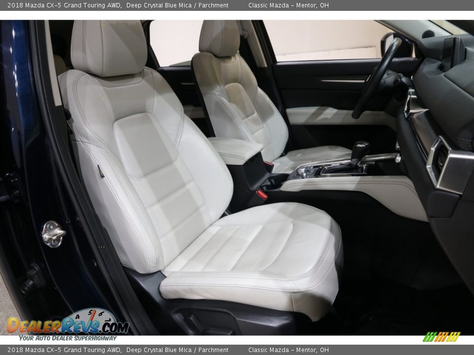 2018 Mazda CX-5 Grand Touring AWD Deep Crystal Blue Mica / Parchment Photo #15