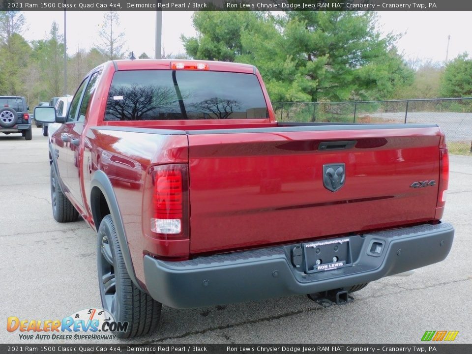 2021 Ram 1500 Classic Quad Cab 4x4 Delmonico Red Pearl / Black Photo #8