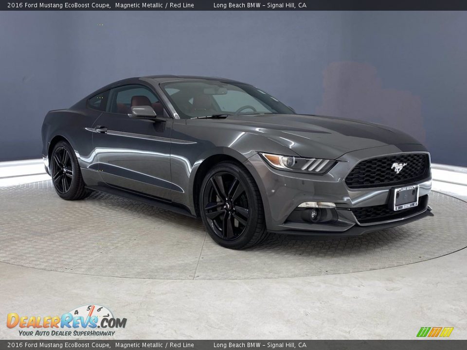 Front 3/4 View of 2016 Ford Mustang EcoBoost Coupe Photo #35