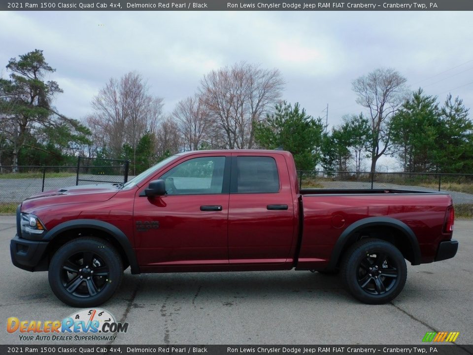 2021 Ram 1500 Classic Quad Cab 4x4 Delmonico Red Pearl / Black Photo #9