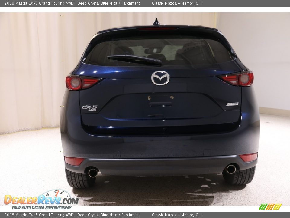 2018 Mazda CX-5 Grand Touring AWD Deep Crystal Blue Mica / Parchment Photo #18