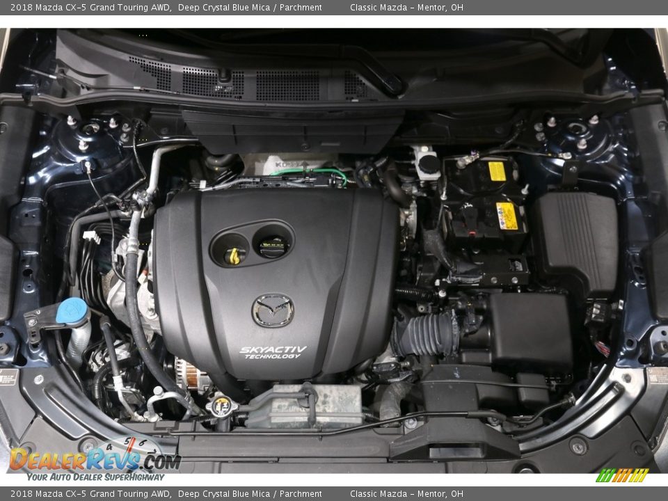 2018 Mazda CX-5 Grand Touring AWD Deep Crystal Blue Mica / Parchment Photo #19