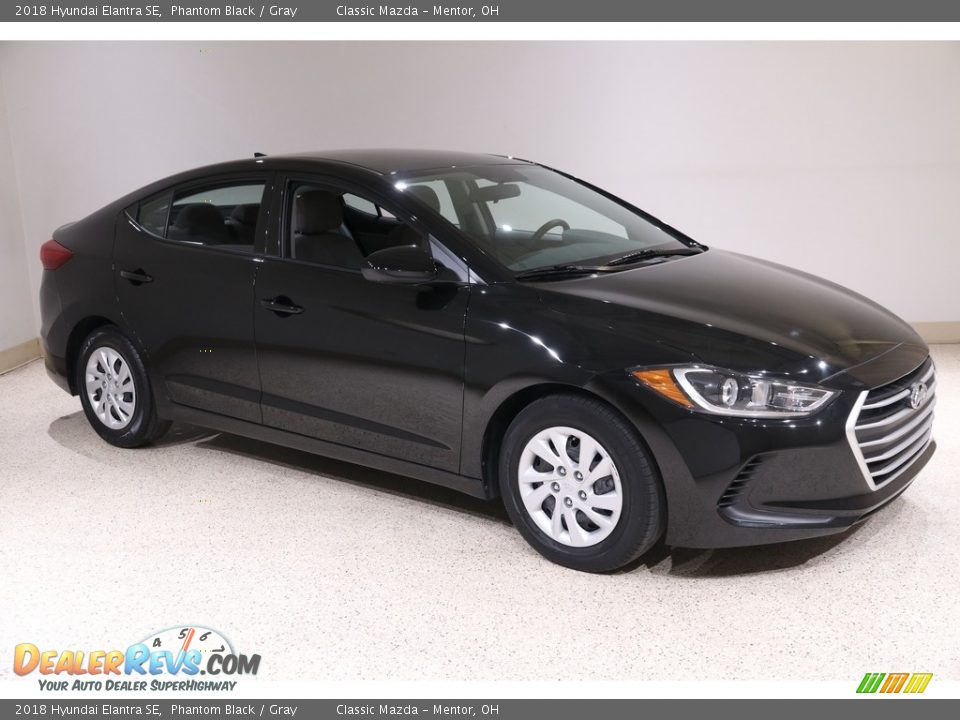 2018 Hyundai Elantra SE Phantom Black / Gray Photo #1