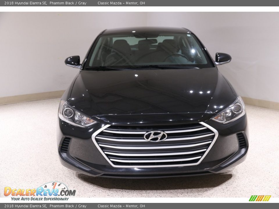 2018 Hyundai Elantra SE Phantom Black / Gray Photo #2