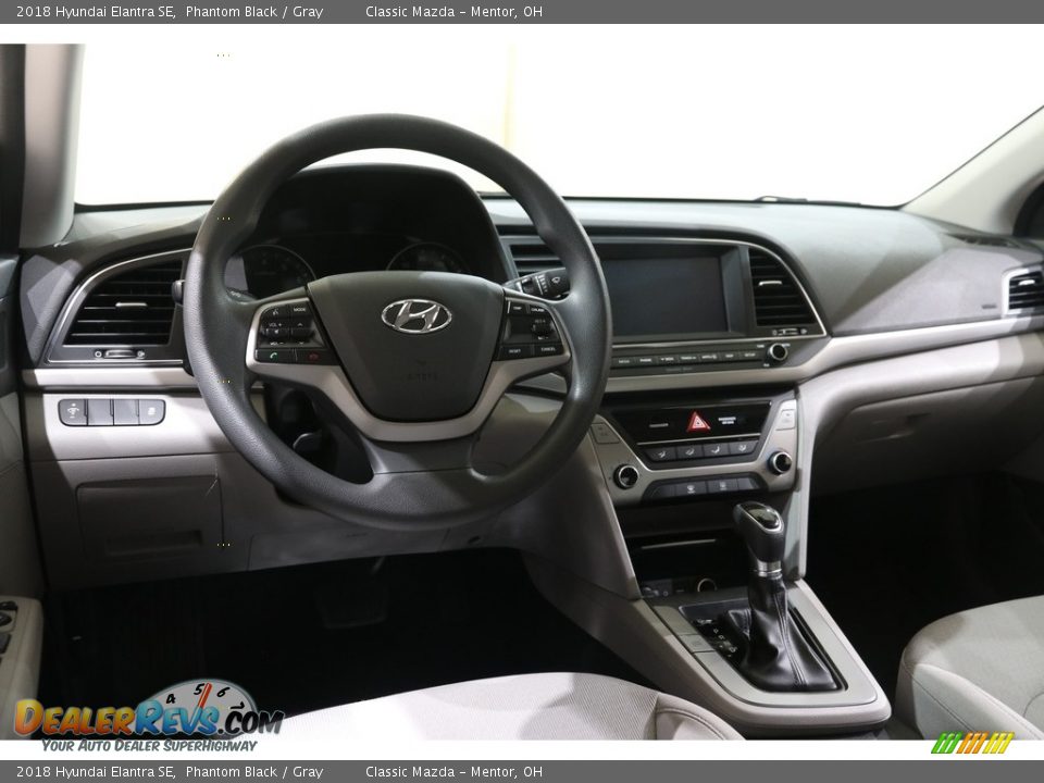 2018 Hyundai Elantra SE Phantom Black / Gray Photo #6