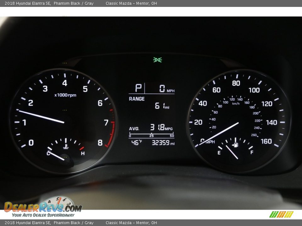 2018 Hyundai Elantra SE Phantom Black / Gray Photo #8