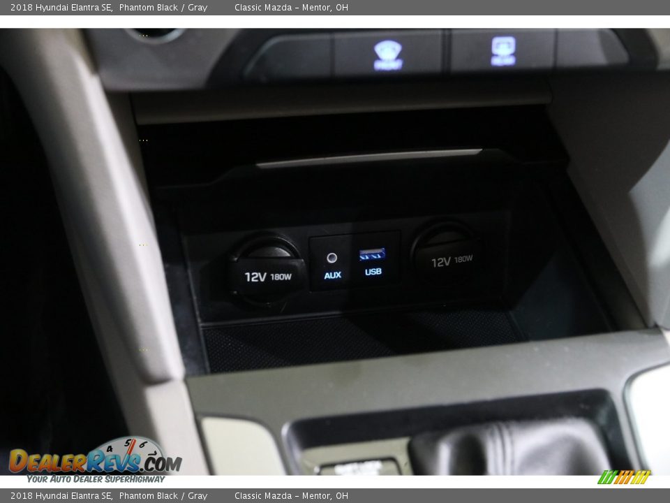 2018 Hyundai Elantra SE Phantom Black / Gray Photo #13