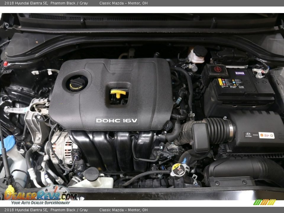 2018 Hyundai Elantra SE Phantom Black / Gray Photo #18