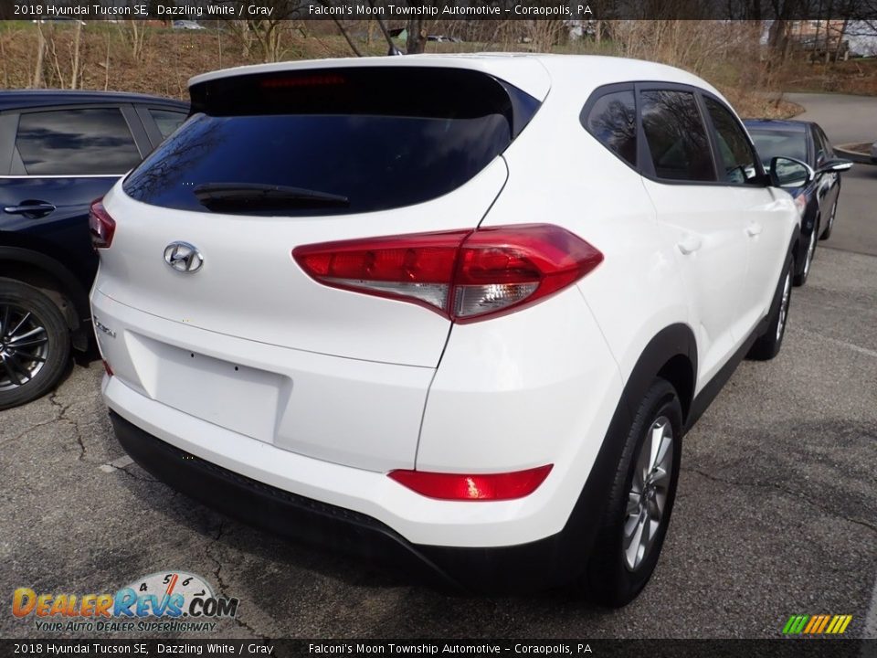 2018 Hyundai Tucson SE Dazzling White / Gray Photo #4