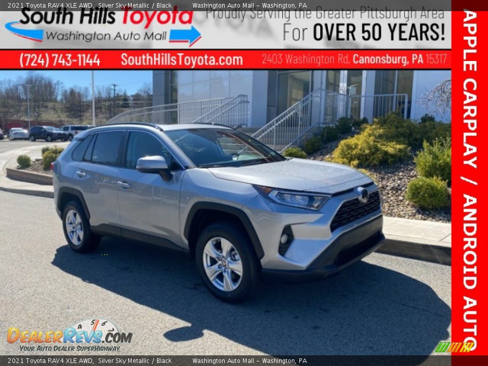 2021 Toyota RAV4 XLE AWD Silver Sky Metallic / Black Photo #1