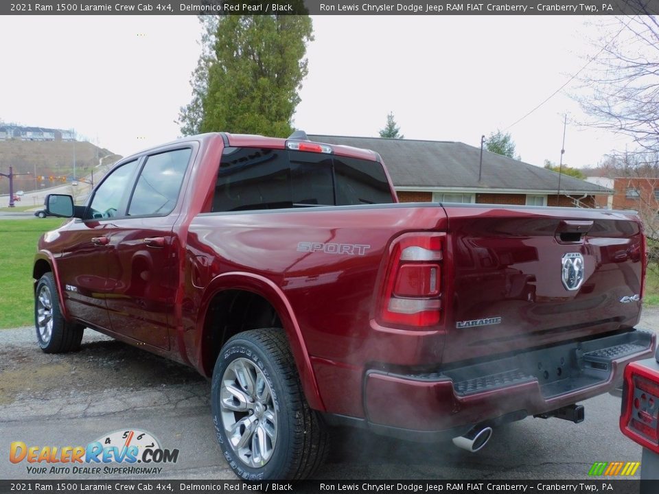 2021 Ram 1500 Laramie Crew Cab 4x4 Delmonico Red Pearl / Black Photo #8