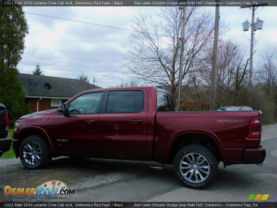 2021 Ram 1500 Laramie Crew Cab 4x4 Delmonico Red Pearl / Black Photo #9