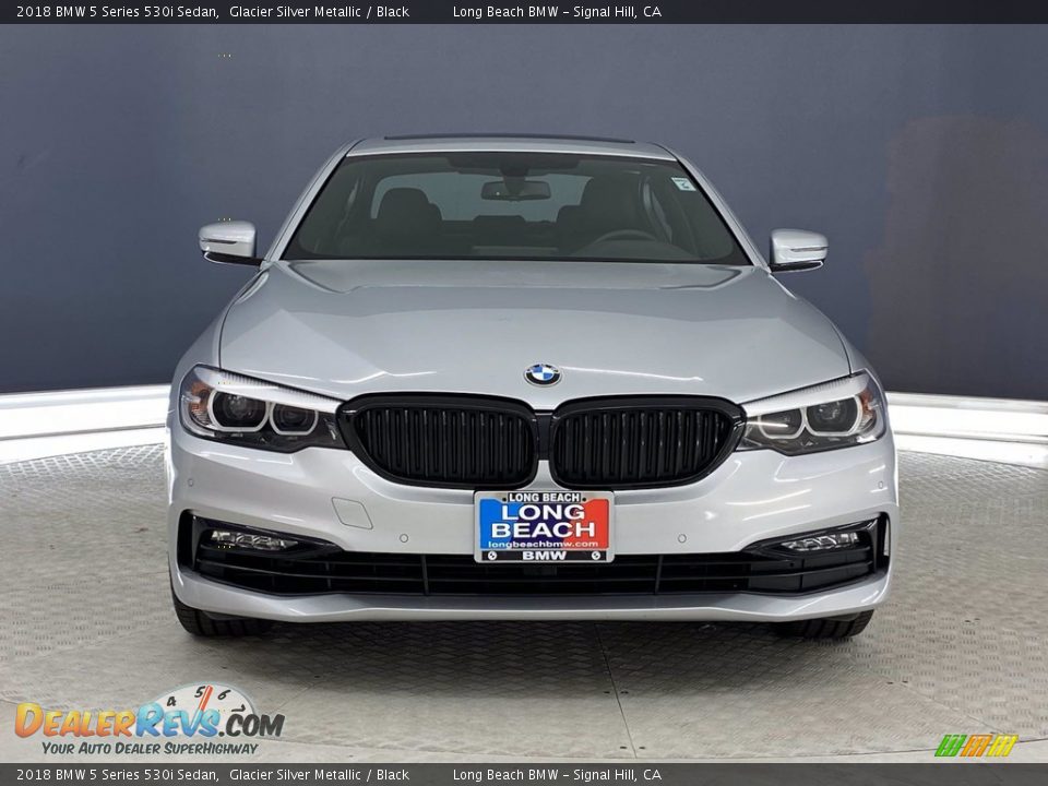 2018 BMW 5 Series 530i Sedan Glacier Silver Metallic / Black Photo #2