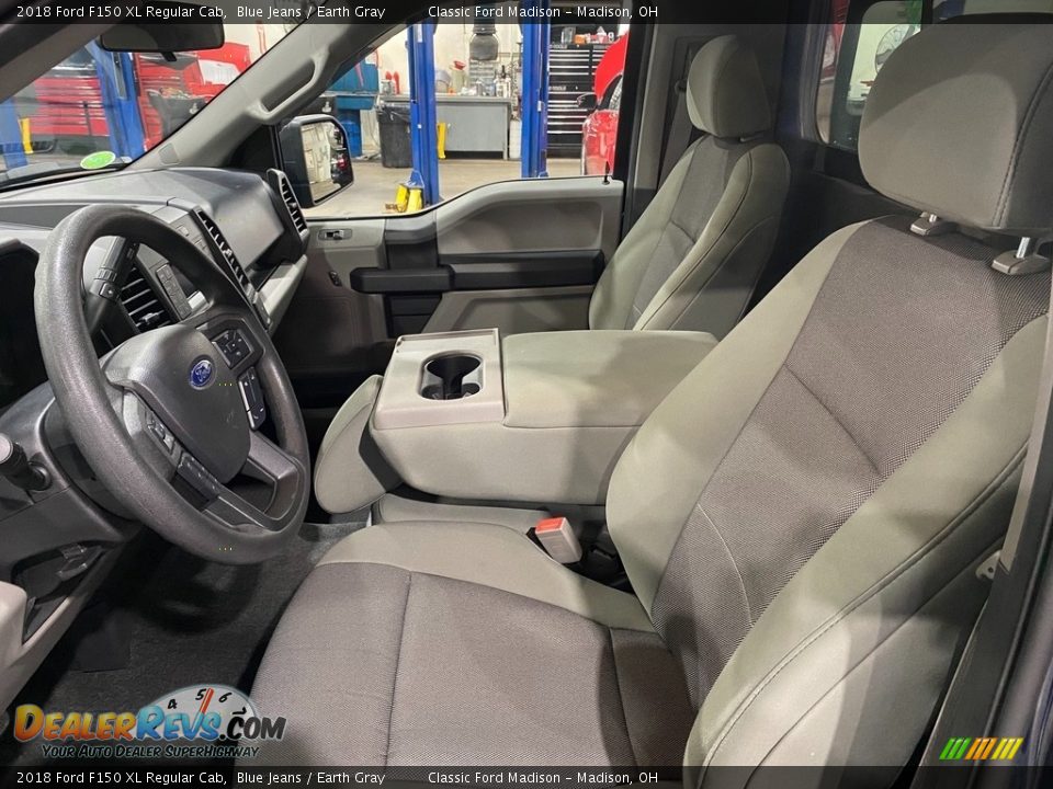 2018 Ford F150 XL Regular Cab Blue Jeans / Earth Gray Photo #7