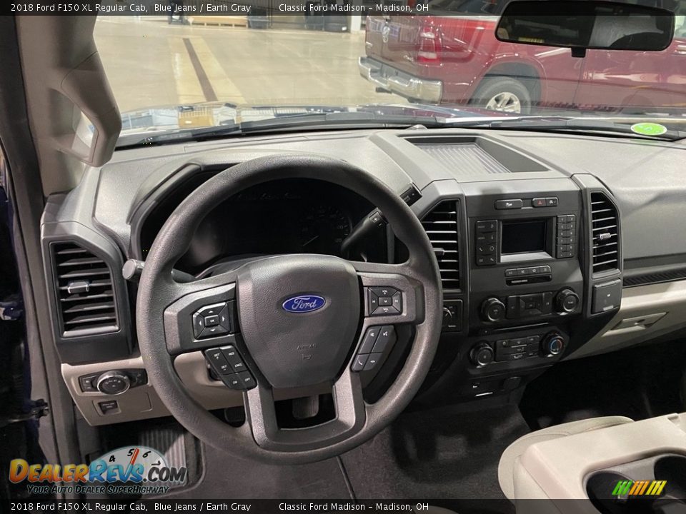 2018 Ford F150 XL Regular Cab Blue Jeans / Earth Gray Photo #8