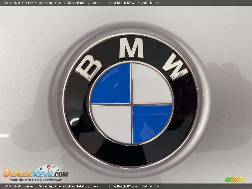 2018 BMW 5 Series 530i Sedan Glacier Silver Metallic / Black Photo #8