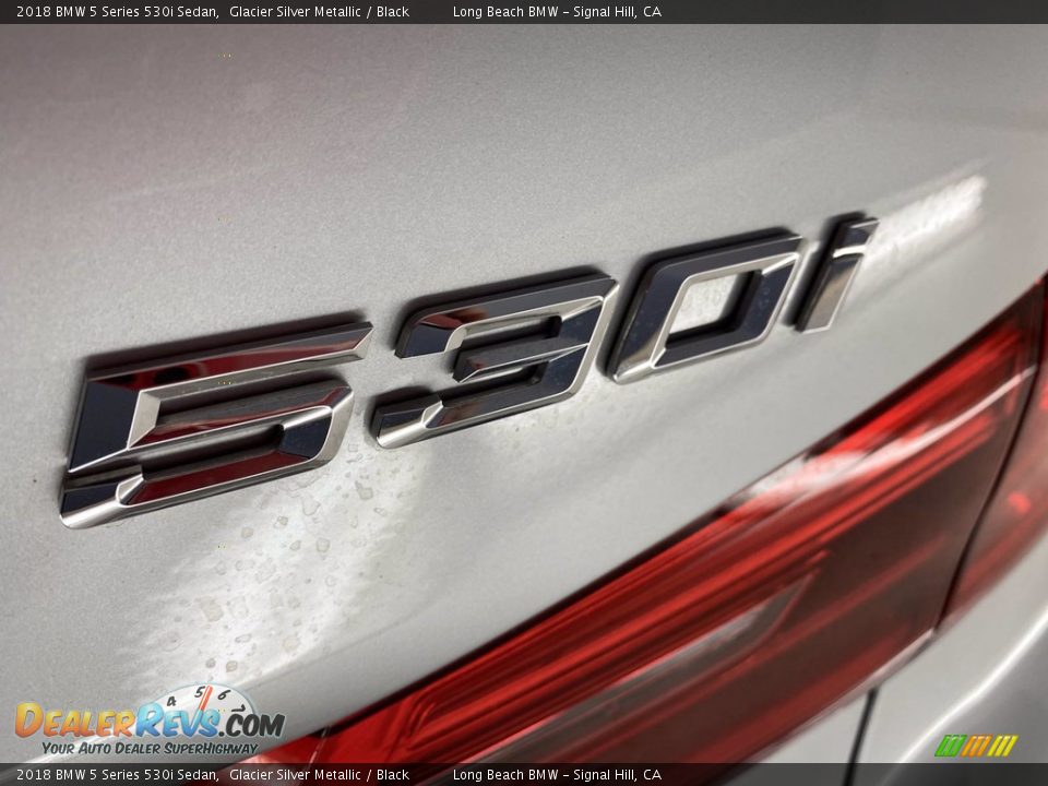 2018 BMW 5 Series 530i Sedan Glacier Silver Metallic / Black Photo #11