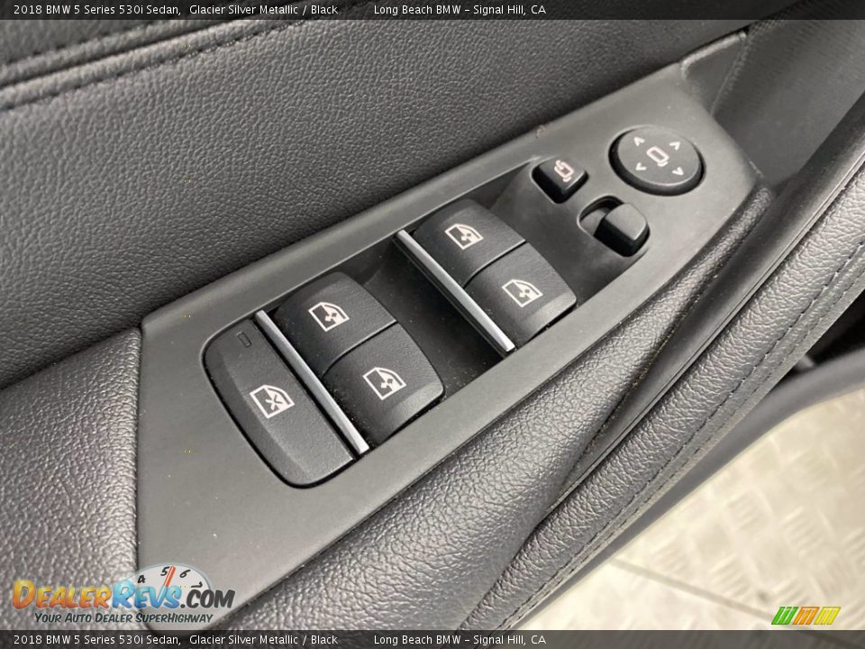 2018 BMW 5 Series 530i Sedan Glacier Silver Metallic / Black Photo #14
