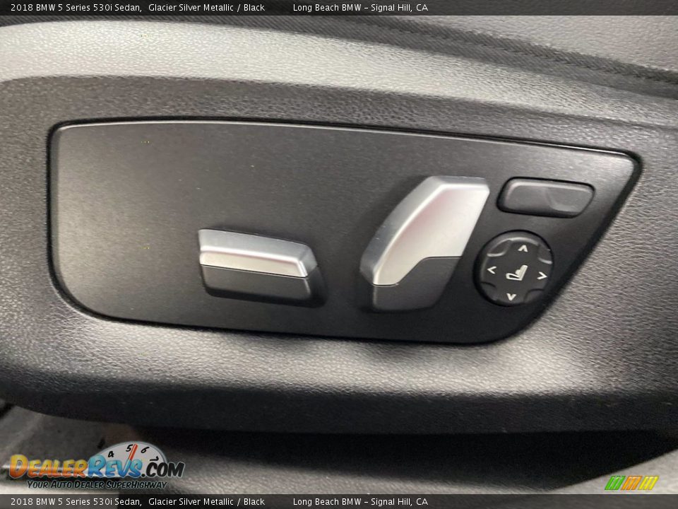 2018 BMW 5 Series 530i Sedan Glacier Silver Metallic / Black Photo #15