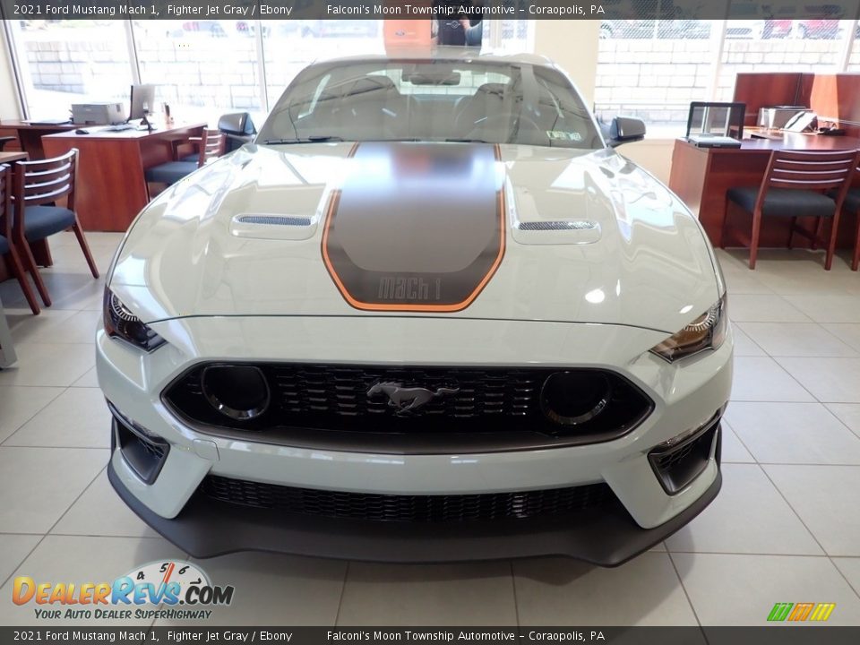 2021 Ford Mustang Mach 1 Fighter Jet Gray / Ebony Photo #2