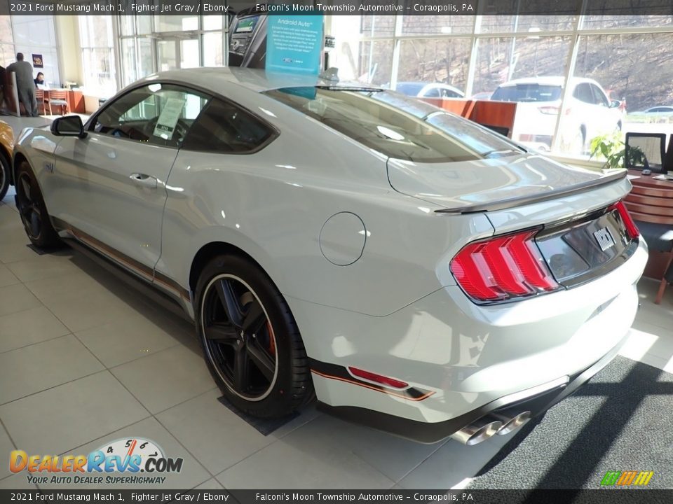 2021 Ford Mustang Mach 1 Fighter Jet Gray / Ebony Photo #4