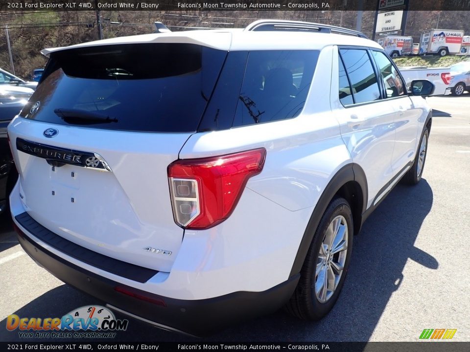 2021 Ford Explorer XLT 4WD Oxford White / Ebony Photo #2