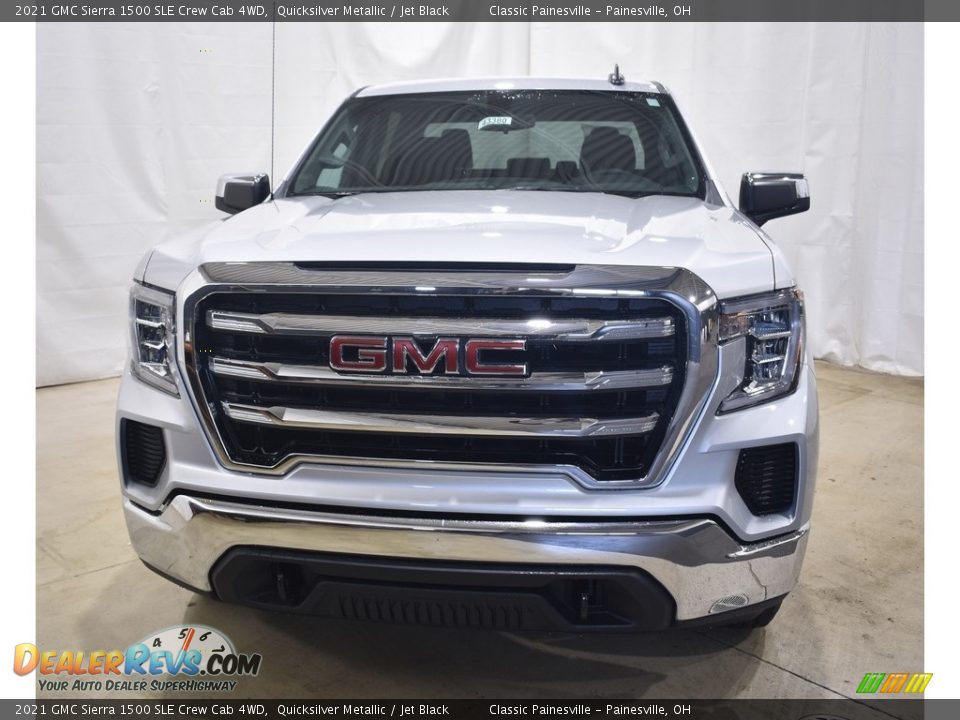 2021 GMC Sierra 1500 SLE Crew Cab 4WD Quicksilver Metallic / Jet Black Photo #4