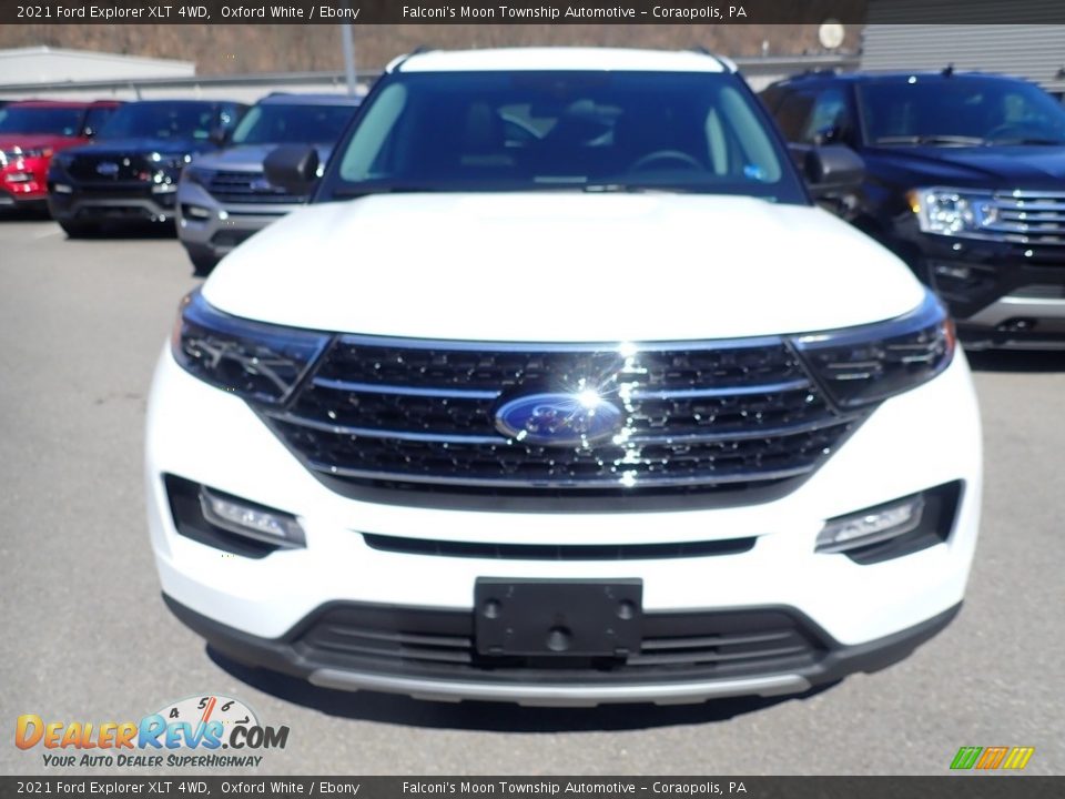 2021 Ford Explorer XLT 4WD Oxford White / Ebony Photo #4