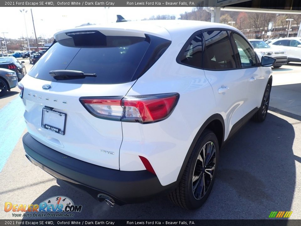 2021 Ford Escape SE 4WD Oxford White / Dark Earth Gray Photo #2