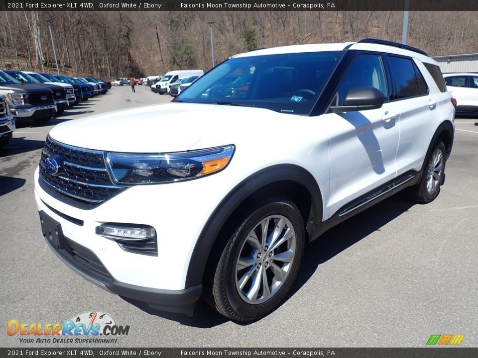 2021 Ford Explorer XLT 4WD Oxford White / Ebony Photo #5