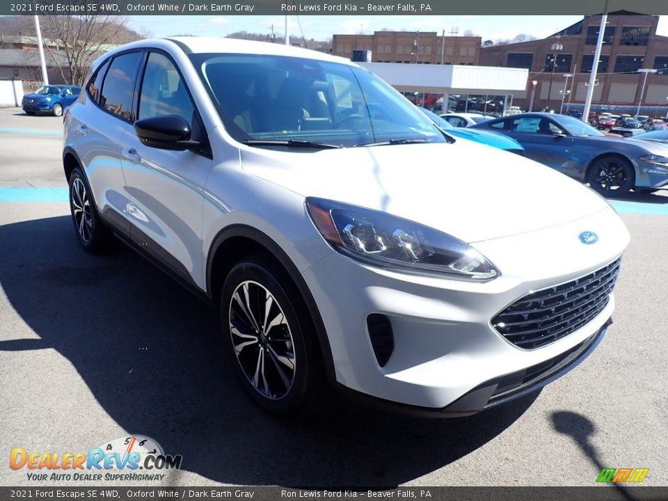 2021 Ford Escape SE 4WD Oxford White / Dark Earth Gray Photo #3