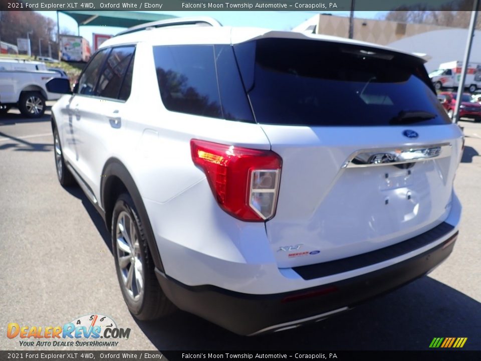 2021 Ford Explorer XLT 4WD Oxford White / Ebony Photo #6