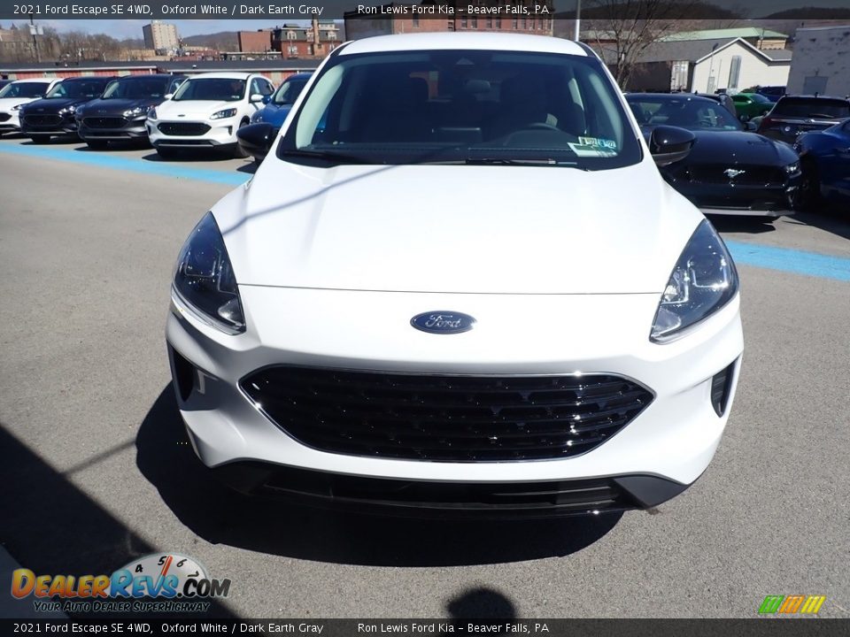 2021 Ford Escape SE 4WD Oxford White / Dark Earth Gray Photo #4