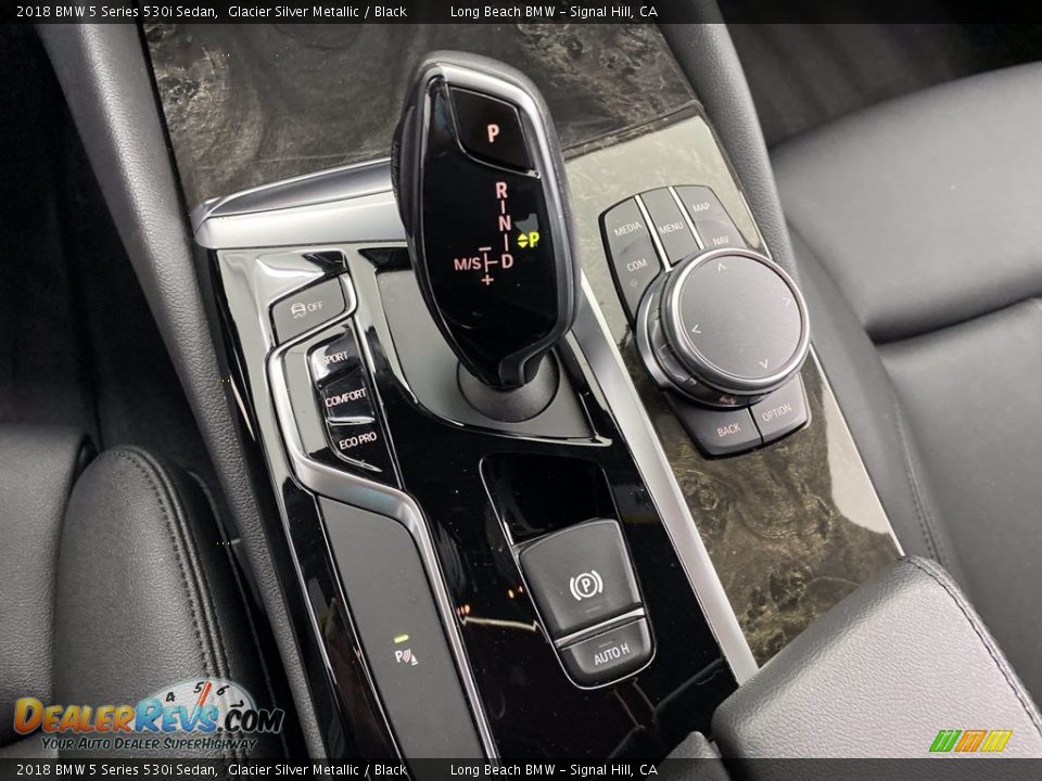 2018 BMW 5 Series 530i Sedan Glacier Silver Metallic / Black Photo #27