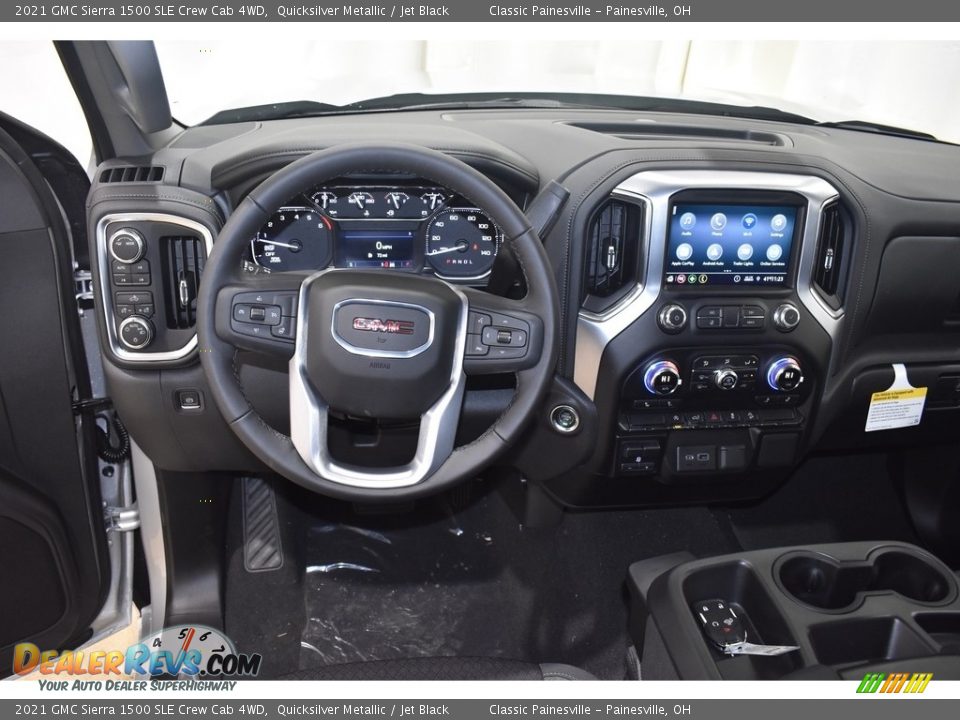 2021 GMC Sierra 1500 SLE Crew Cab 4WD Quicksilver Metallic / Jet Black Photo #10