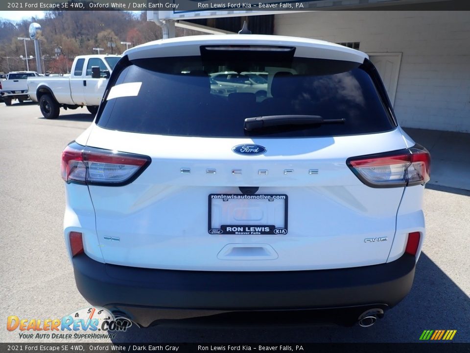 2021 Ford Escape SE 4WD Oxford White / Dark Earth Gray Photo #8