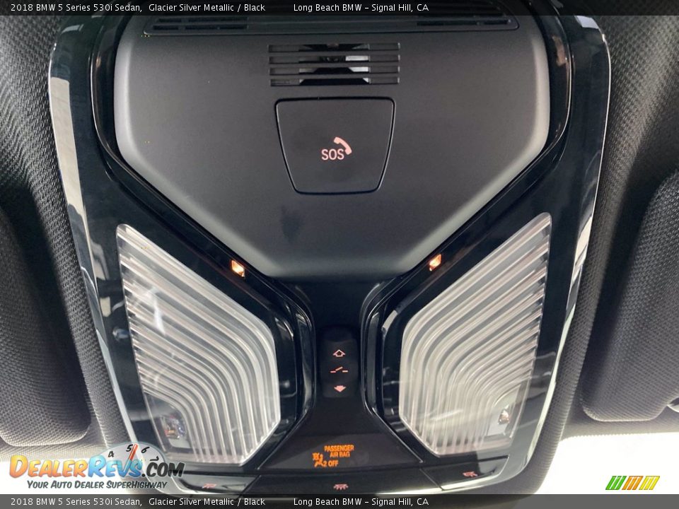 2018 BMW 5 Series 530i Sedan Glacier Silver Metallic / Black Photo #30