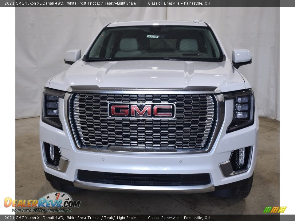 2021 GMC Yukon XL Denali 4WD White Frost Tricoat / Teak/­Light Shale Photo #4