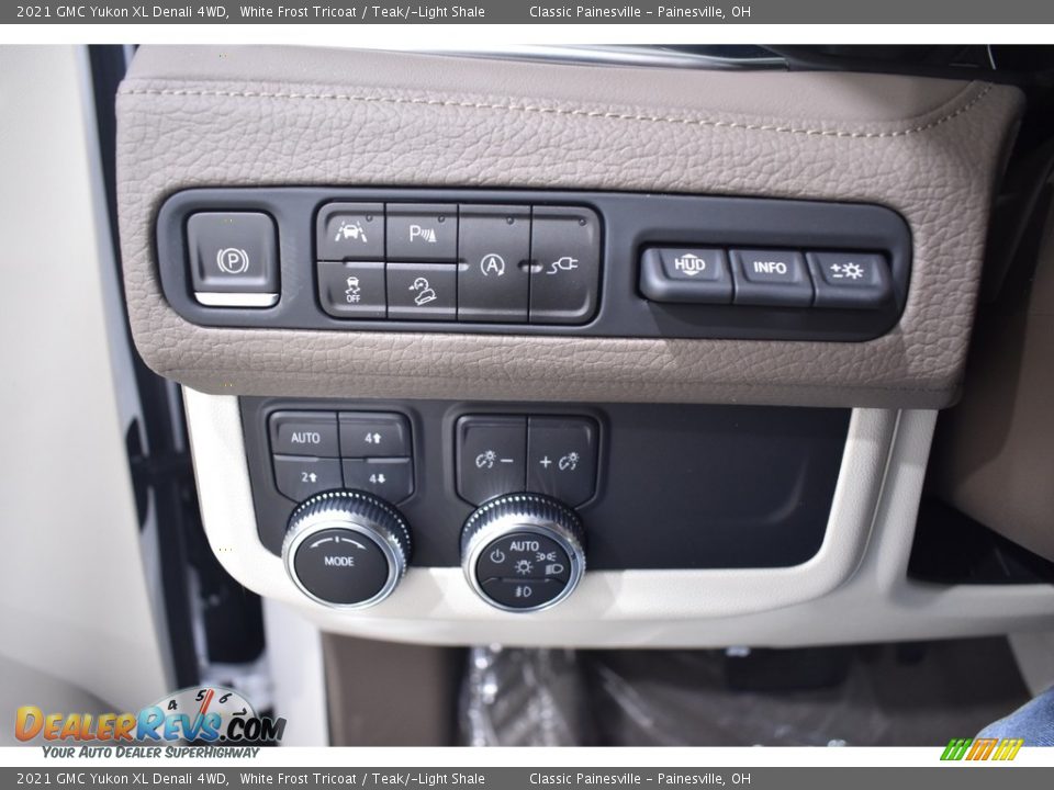 2021 GMC Yukon XL Denali 4WD White Frost Tricoat / Teak/­Light Shale Photo #12