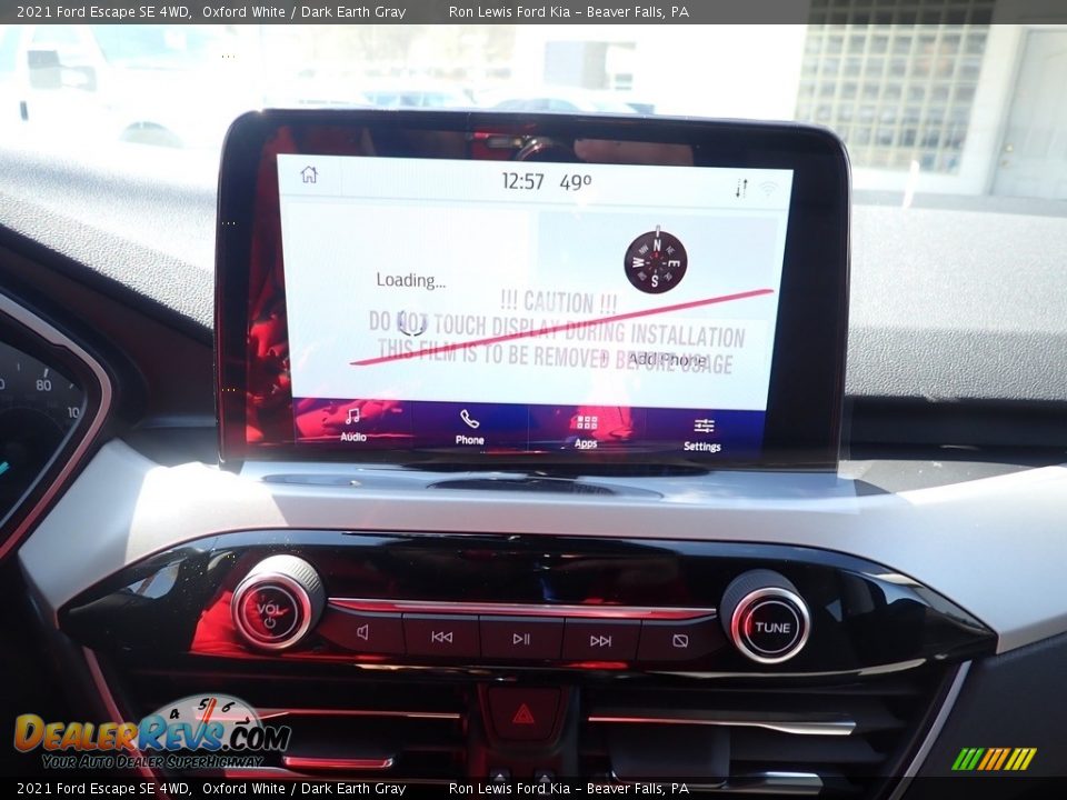 2021 Ford Escape SE 4WD Oxford White / Dark Earth Gray Photo #18