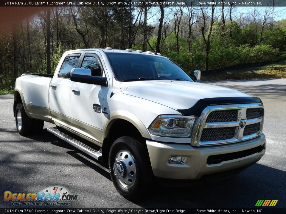 Front 3/4 View of 2014 Ram 3500 Laramie Longhorn Crew Cab 4x4 Dually Photo #6