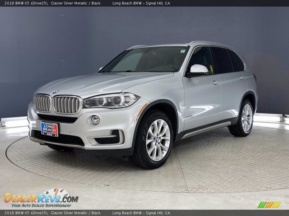 2018 BMW X5 sDrive35i Glacier Silver Metallic / Black Photo #3