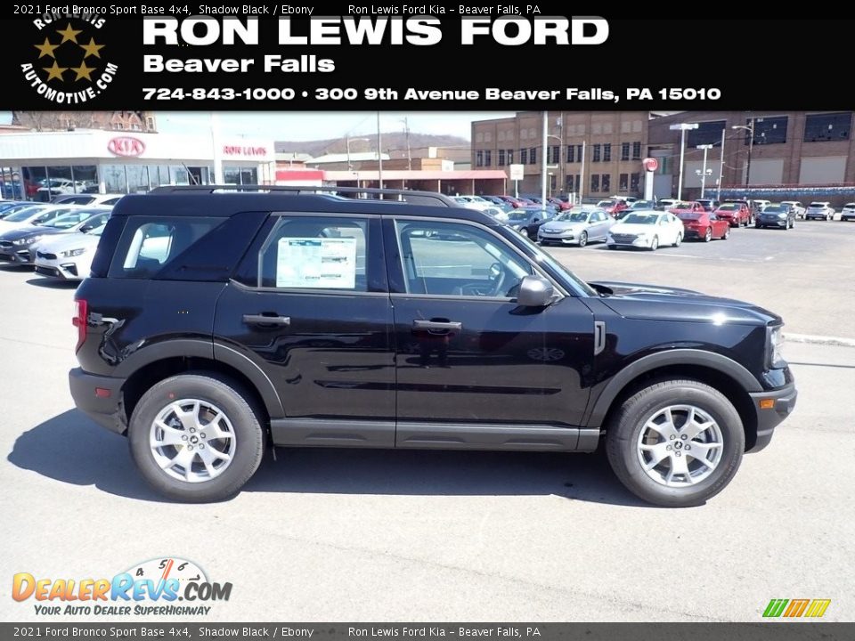 2021 Ford Bronco Sport Base 4x4 Shadow Black / Ebony Photo #1