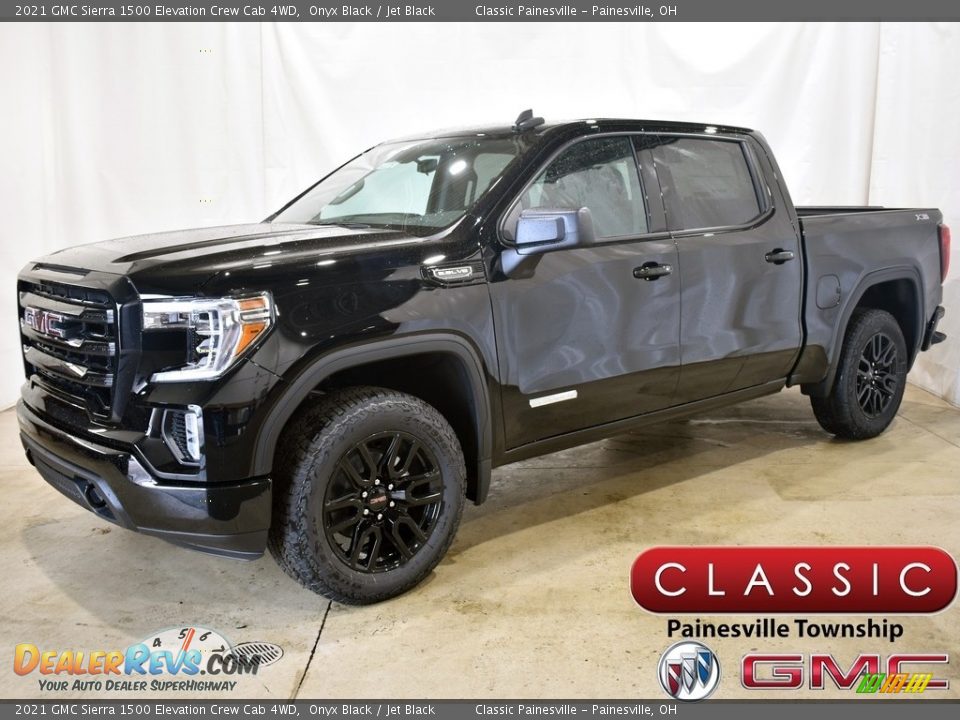 2021 GMC Sierra 1500 Elevation Crew Cab 4WD Onyx Black / Jet Black Photo #1