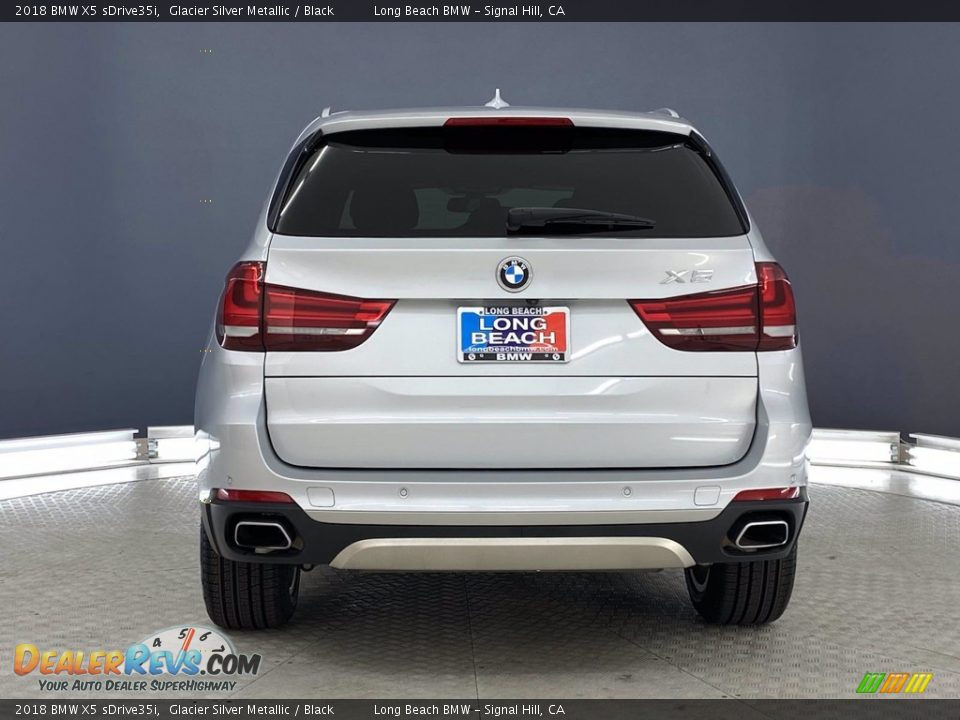 2018 BMW X5 sDrive35i Glacier Silver Metallic / Black Photo #4