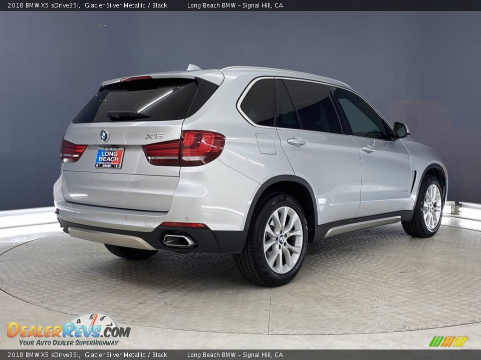 2018 BMW X5 sDrive35i Glacier Silver Metallic / Black Photo #5