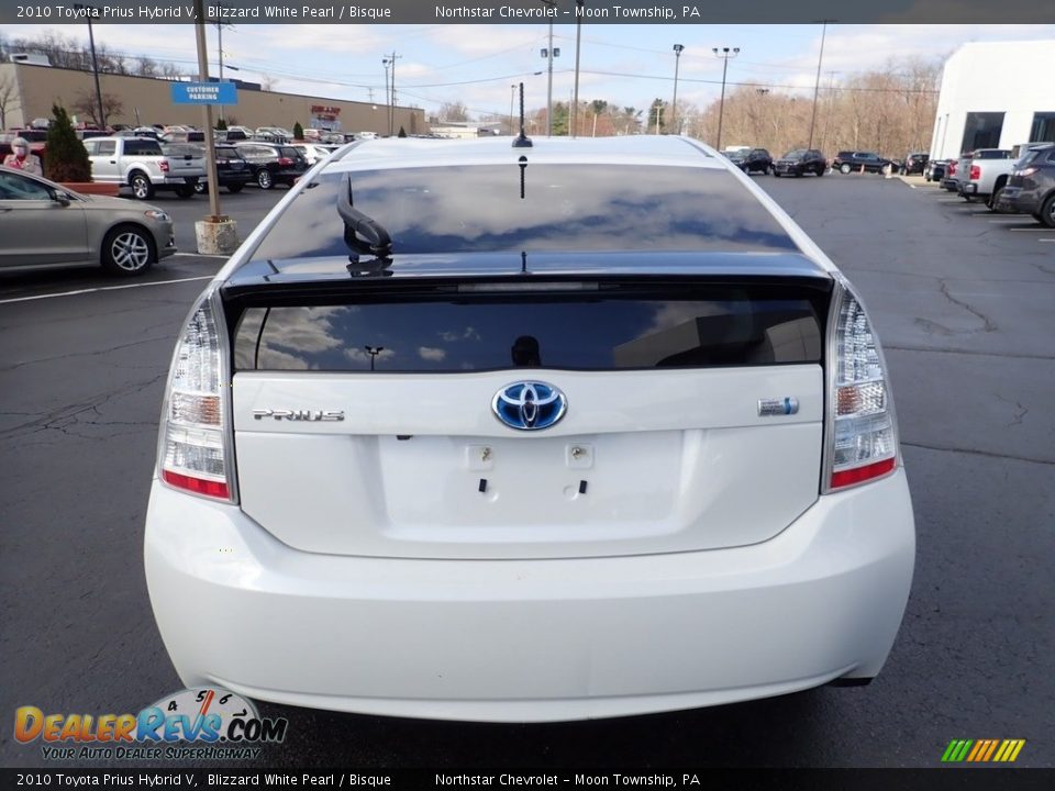 2010 Toyota Prius Hybrid V Blizzard White Pearl / Bisque Photo #6