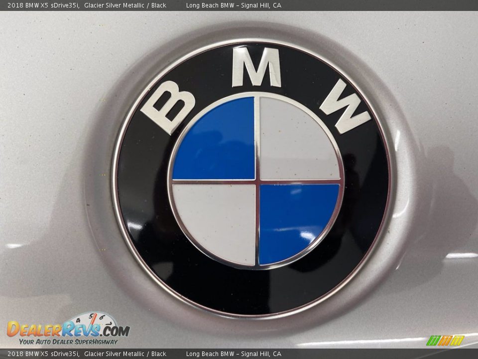2018 BMW X5 sDrive35i Glacier Silver Metallic / Black Photo #8